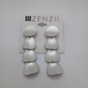 Zenzii Concave Discs Drop Earring